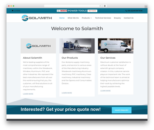 Divi framework global footer injector WordPress plugin - solamith.com
