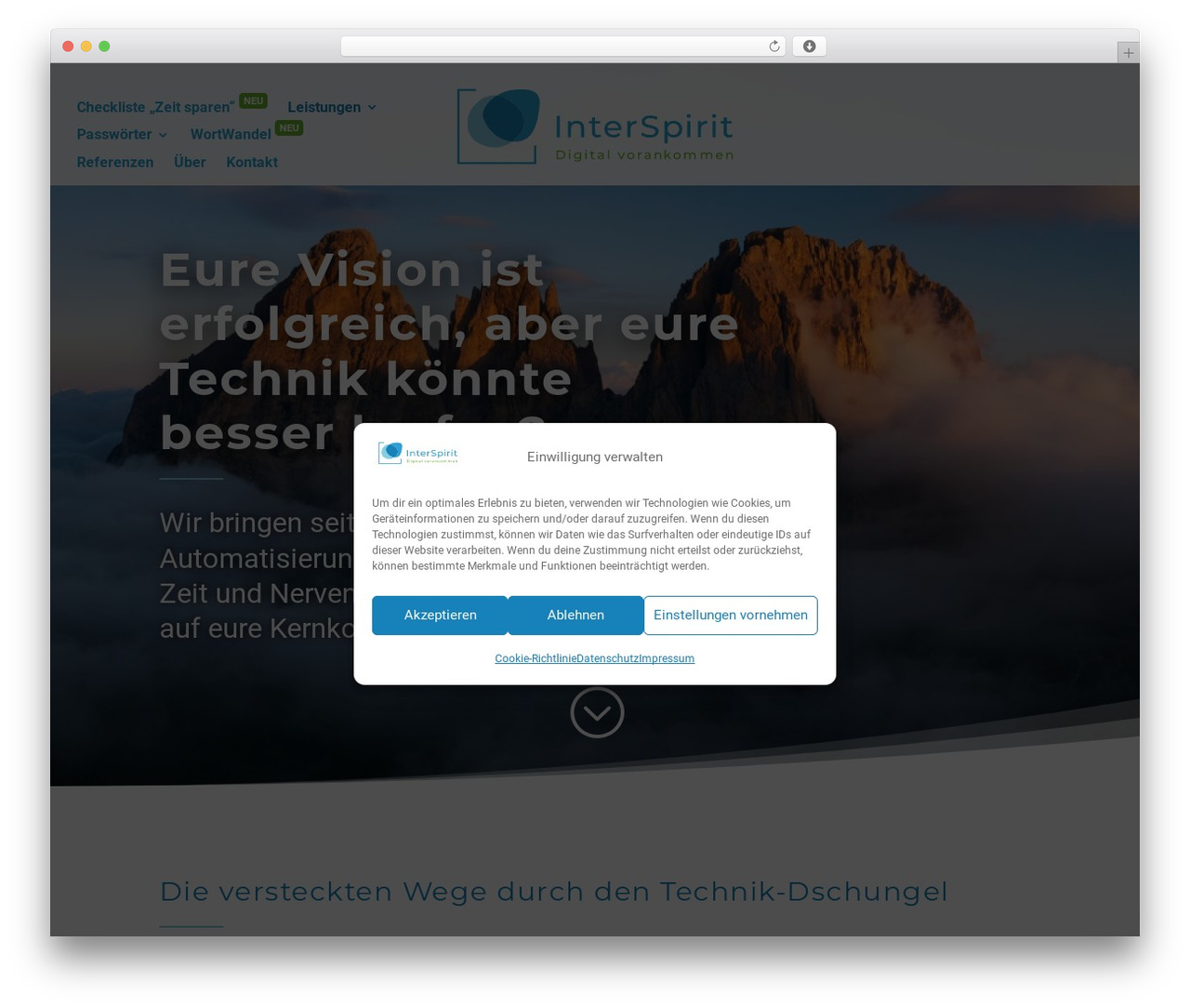 Divi theme WordPress - interspirit.de
