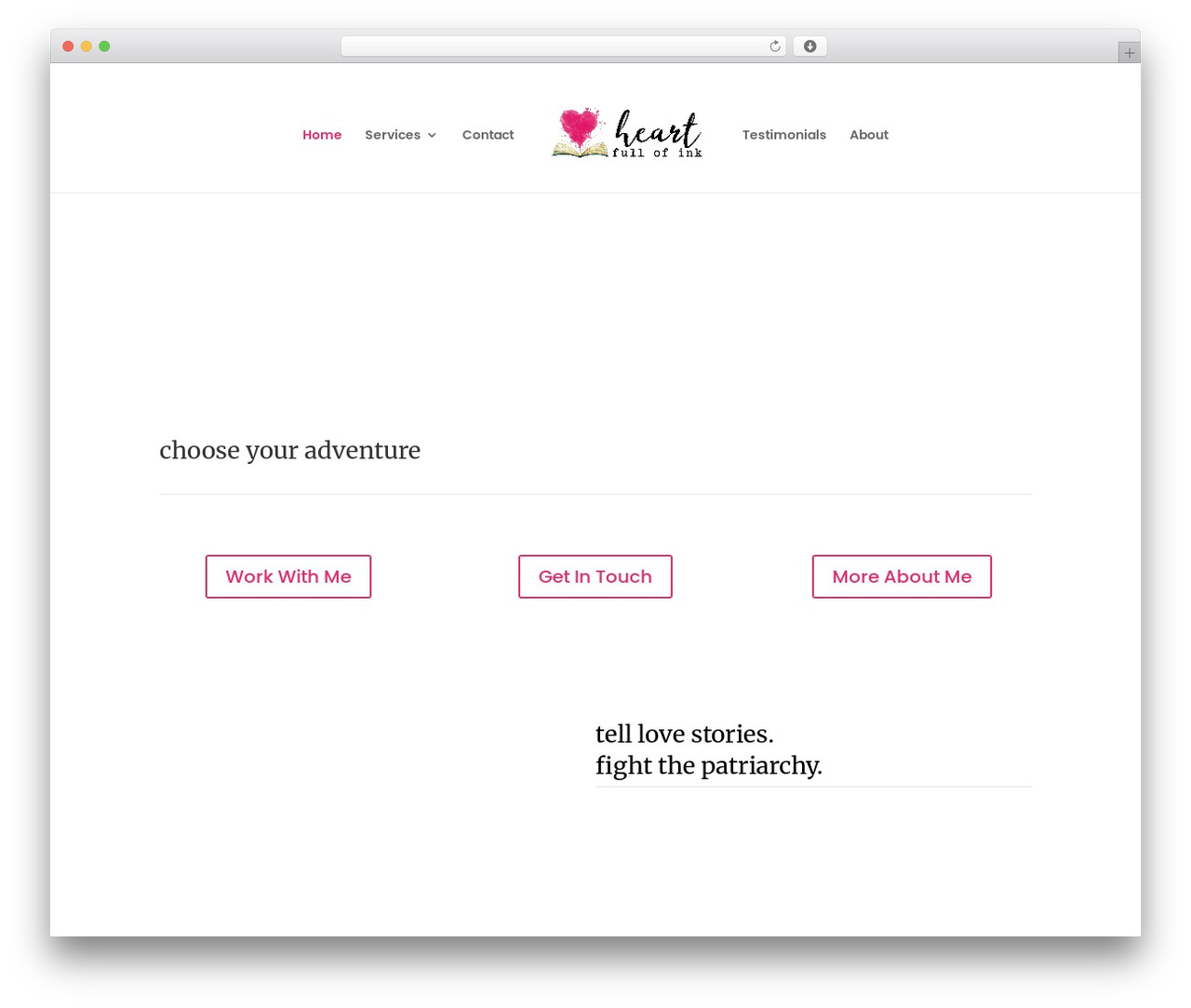 Divi WordPress theme - heartfullofink.com Divi WordPress theme - heartfullofink.com