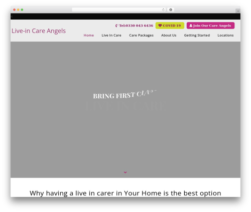 Lambda WordPress theme - liveincareangels.uk