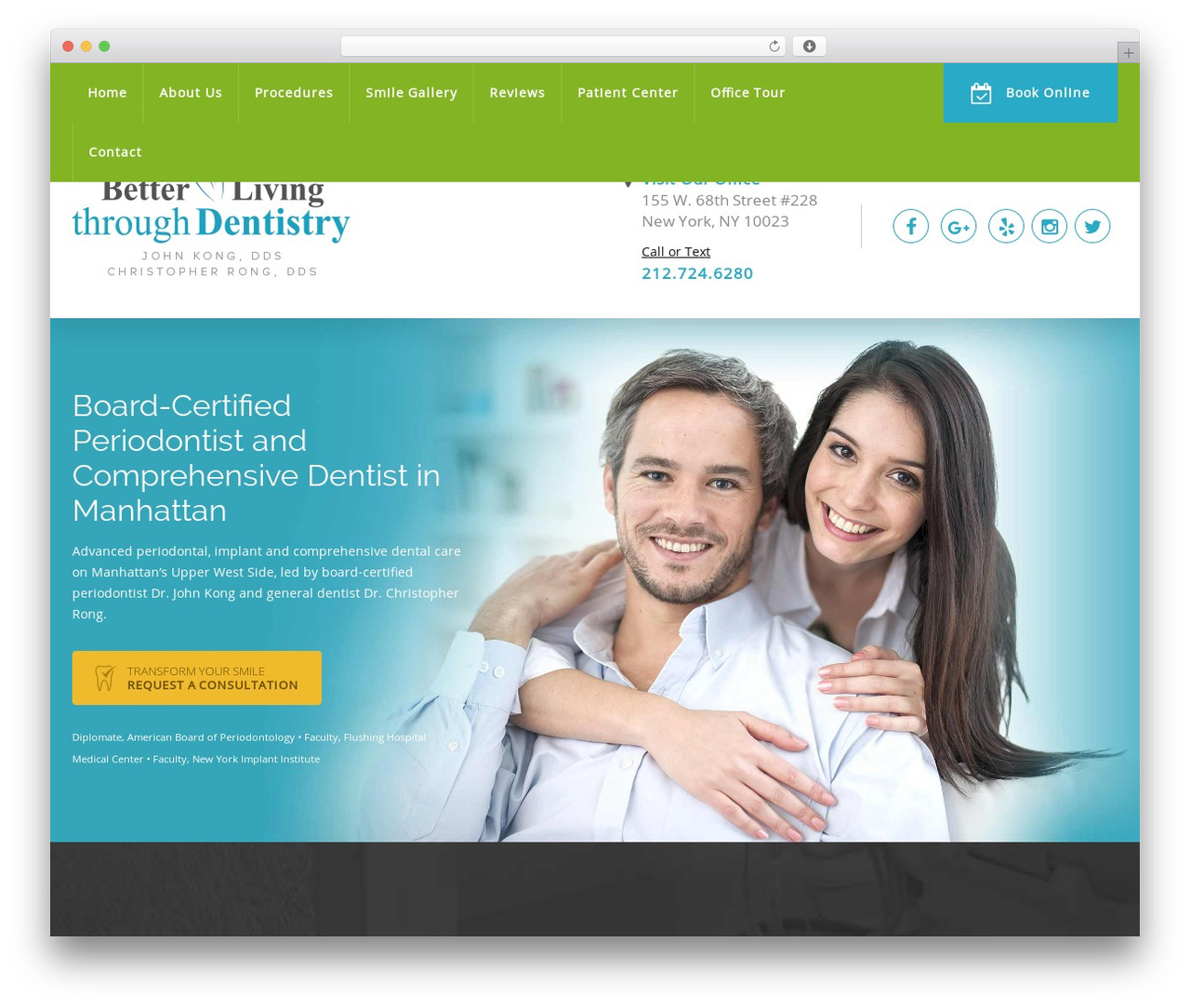 Omatix theme WordPress - implantnyc.com