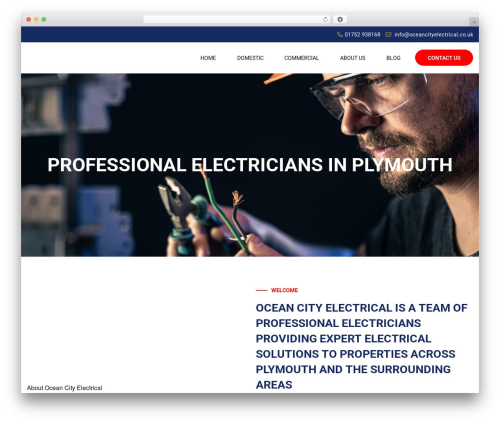 Priority Pixels WordPress theme - oceancityelectrical.co.uk