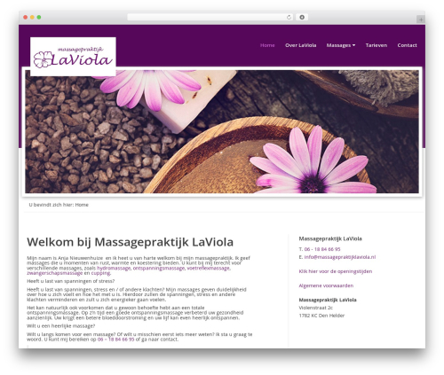 theme001 WordPress theme - massagepraktijklaviola.nl