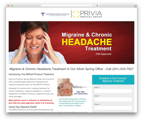 themexp WordPress theme - marylandmigrainetreatment.com