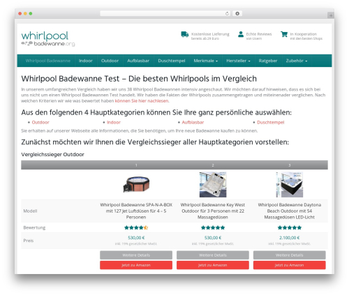 Affiliatetheme amazon WordPress plugin - whirlpool-badewanne.org