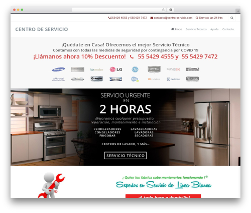 WordPress website theme Slupy WordPress Theme - centro-servicio.com