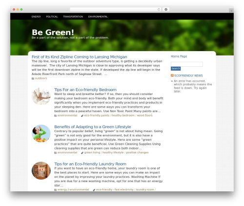 Alpha Nexus theme WordPress - begreenblog.com
