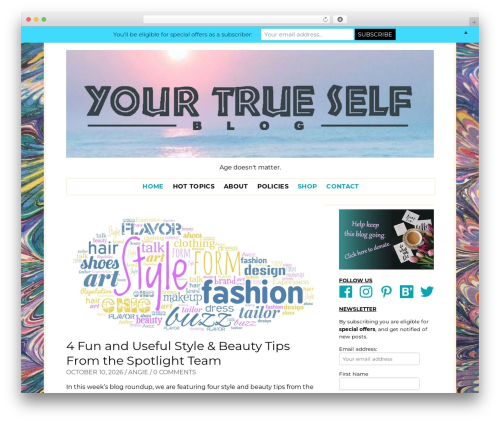 Bluesand WordPress theme - yourtrueselfblog.com Bluesand WordPress theme - yourtrueselfblog.com