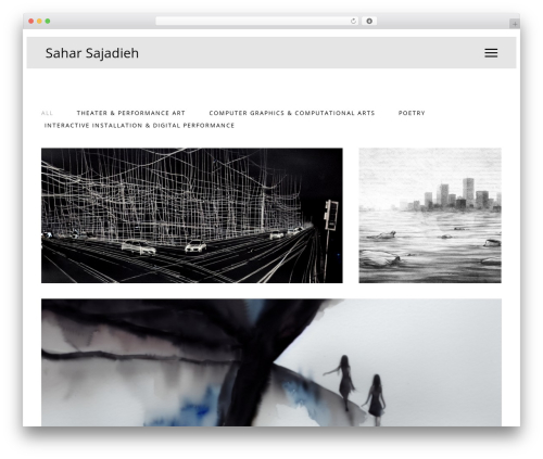 Elements WordPress theme - saharsajadieh.com