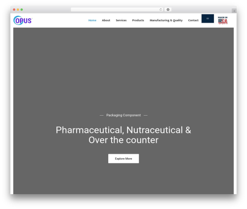 Minfolio core WordPress plugin - opusplasticsusa.com