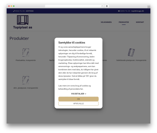 number-two WordPress page theme - topiplast.dk