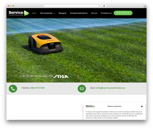 OceanWP WordPress theme - servicecentralen.se