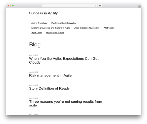 PlainText top WordPress theme - successinagility.com