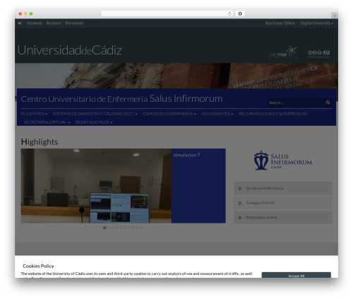 Theme UCA theme WordPress - salusinfirmorum.uca.es