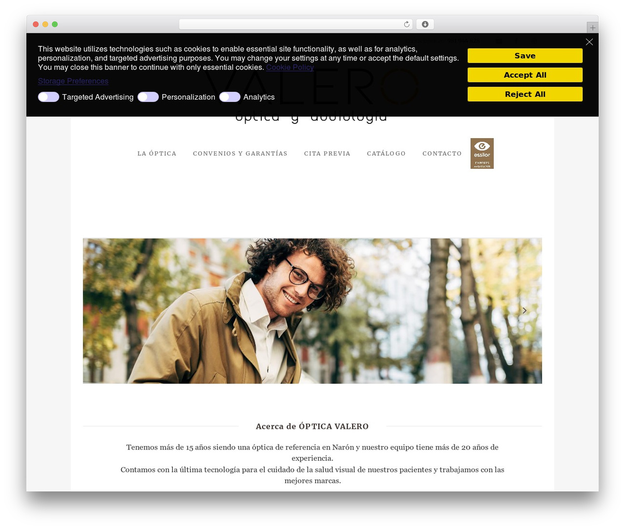 Theme WordPress Opti - opticavalero.com Theme WordPress Opti - opticavalero.com