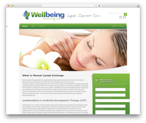 Theme WordPress Wellness - wellbeingtechniques.ie