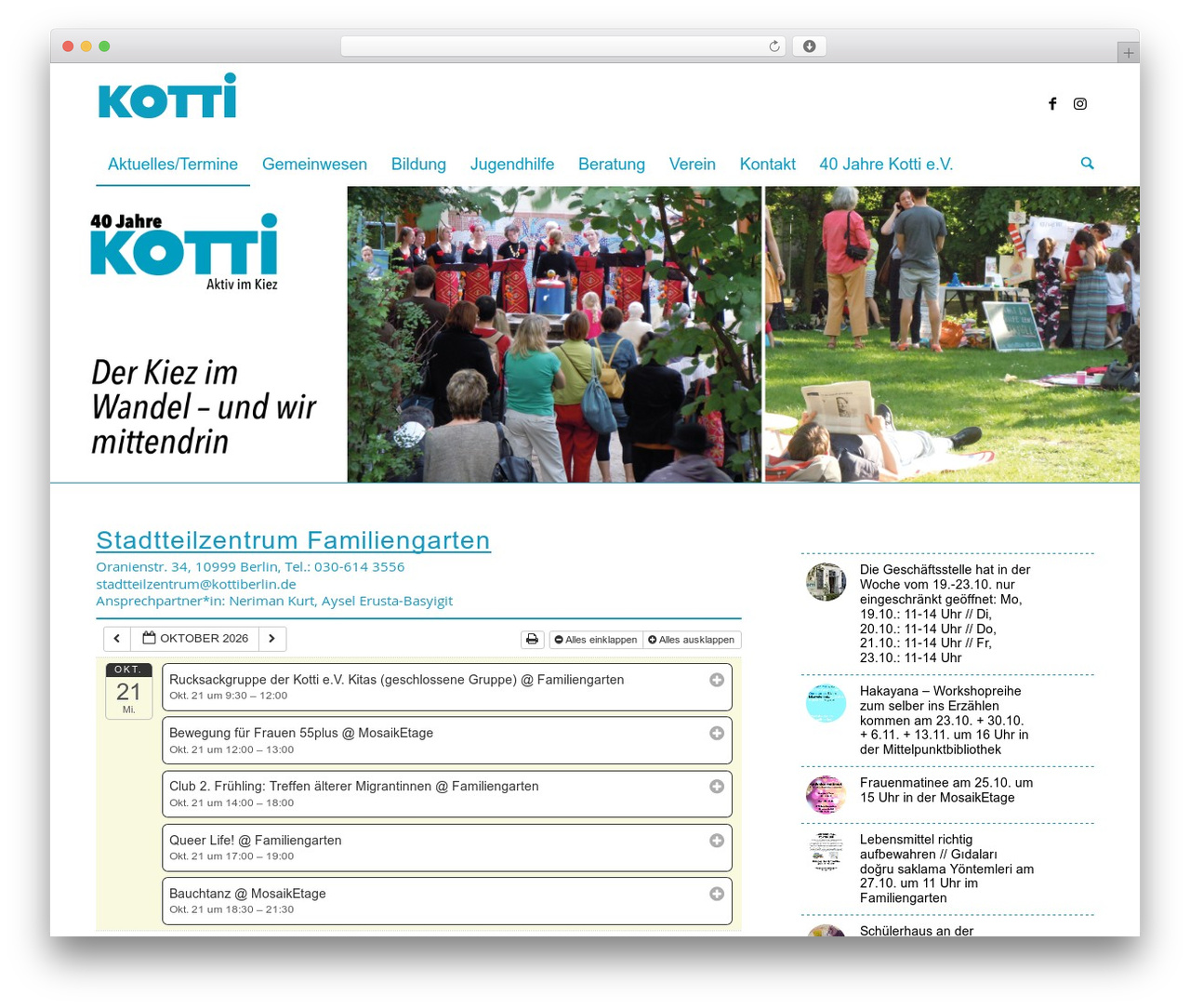 WordPress theme Enfold - kotti-berlin.de