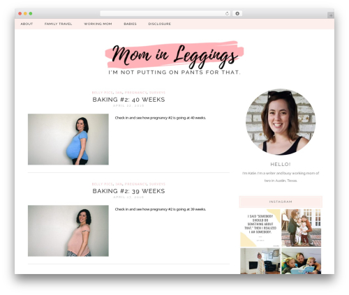 WordPress theme YOON Theme - mominleggings.com