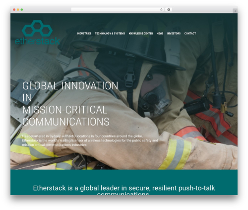 WordPress theme etherstack - etherstack.com