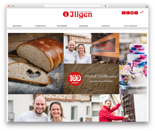 WordPress theme Minze Theme 2.0 - baeckerei-illgen.de