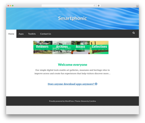 WordPress theme Simone - smartphonic.co.uk WordPress theme Simone - smartphonic.co.uk
