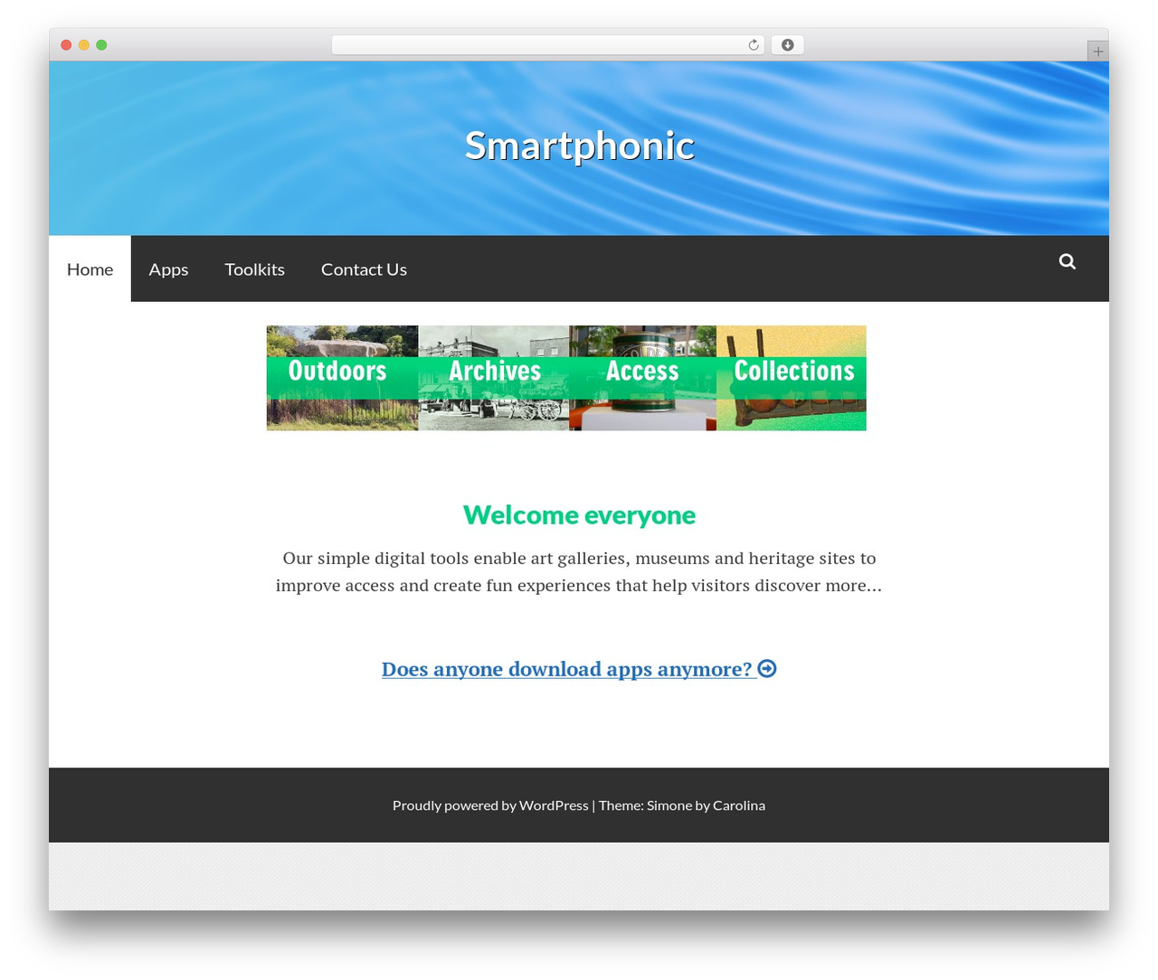 WordPress theme Simone - smartphonic.co.uk