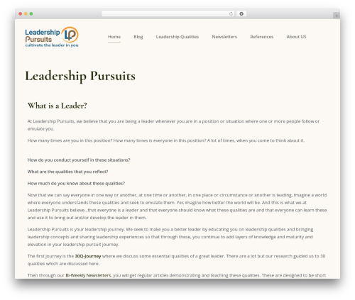 Andaaz theme WordPress - leadershippursuits.com