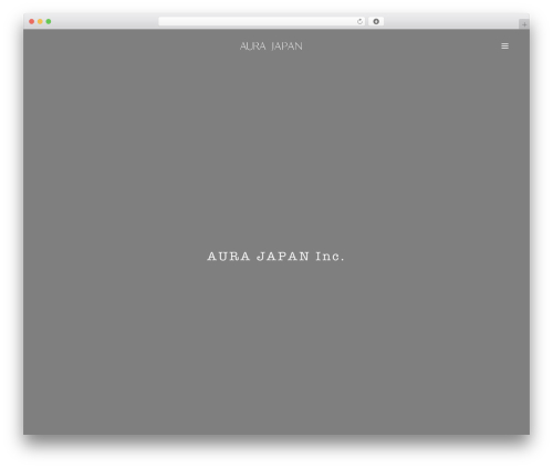 aura cms WordPress theme - aura-japan.com