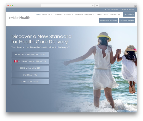 Beacon Theme medical WordPress theme - invisionhealth.com