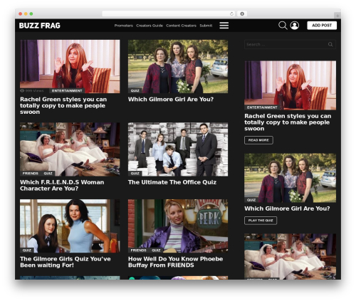 Bimber WordPress theme - buzzfrag.com
