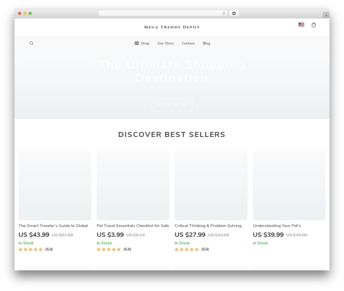 Botticelli WordPress store theme - megatrendsdepot.shop