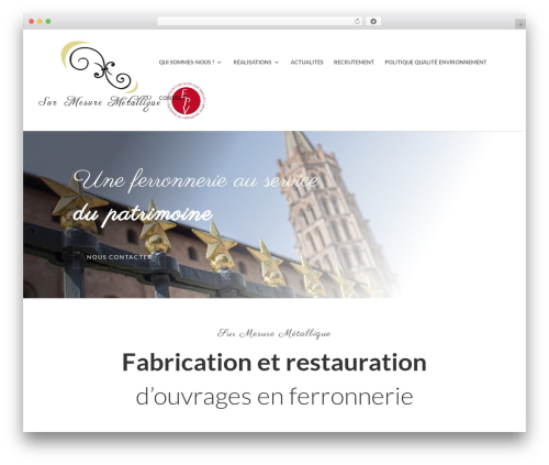 Divi WordPress theme - ferronnerie-art-forge.com