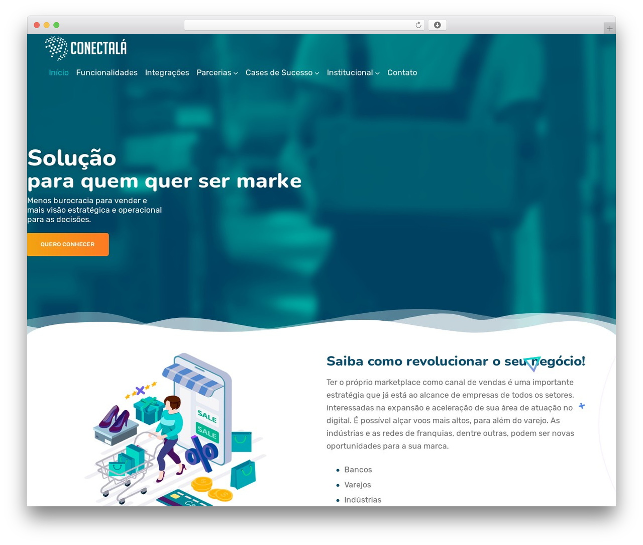 Ewebot WordPress theme - site.conectala.com.br