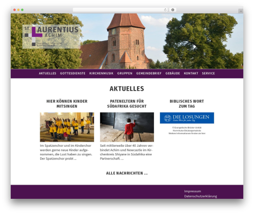 Laurentius WordPress theme - st-laurentius-achim.de