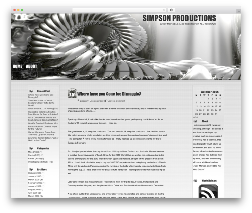 Liquid WordPress theme design - simpsonproductions.com