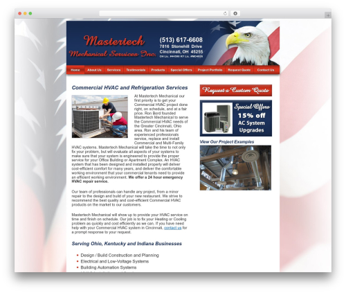 Theme WordPress Mastertech Mechanical - mastertechmech.com