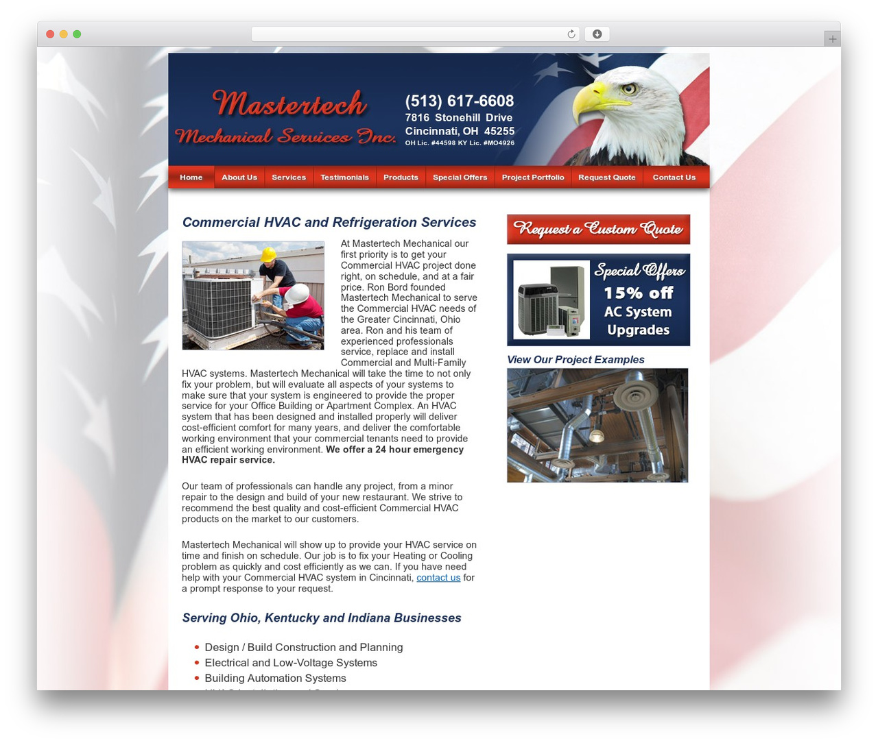 Theme WordPress Mastertech Mechanical - mastertechmech.com