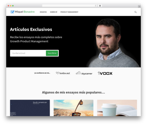 Theme WordPress Subscribe Pro - miquelbonastre.com