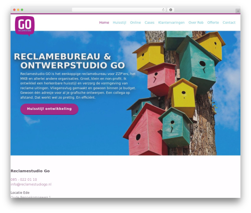 Versatile WordPress website theme - reclamestudiogo.nl