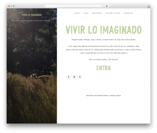 WildBook WordPress theme - vivirloimaginado.com