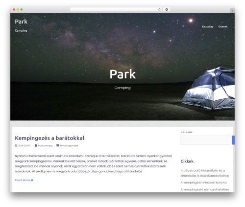 WordPress theme Bizworx - parkcamping.hu