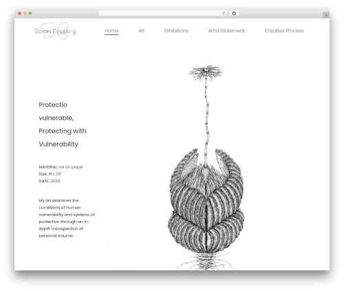 Amos theme WordPress - sarahfrieberg.com