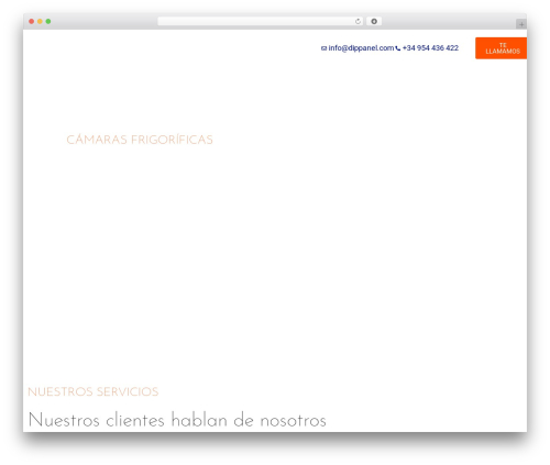 Astra theme WordPress - puertasfrigorificas.com