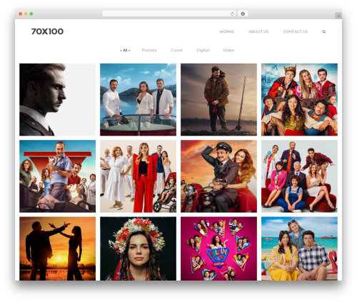 Best WordPress theme Flora - 70x100.com