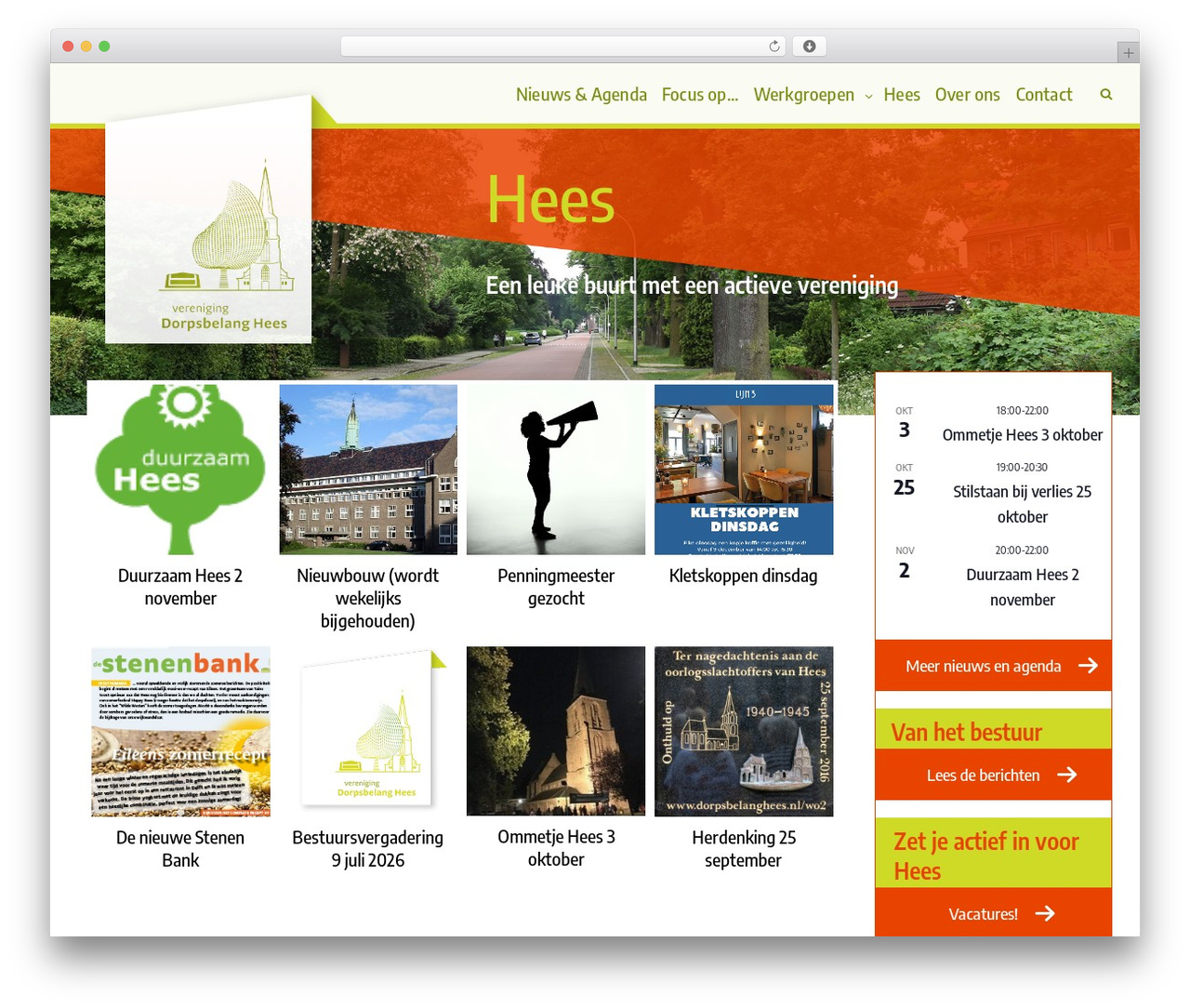 Create WordPress theme - dorpsbelanghees.nl