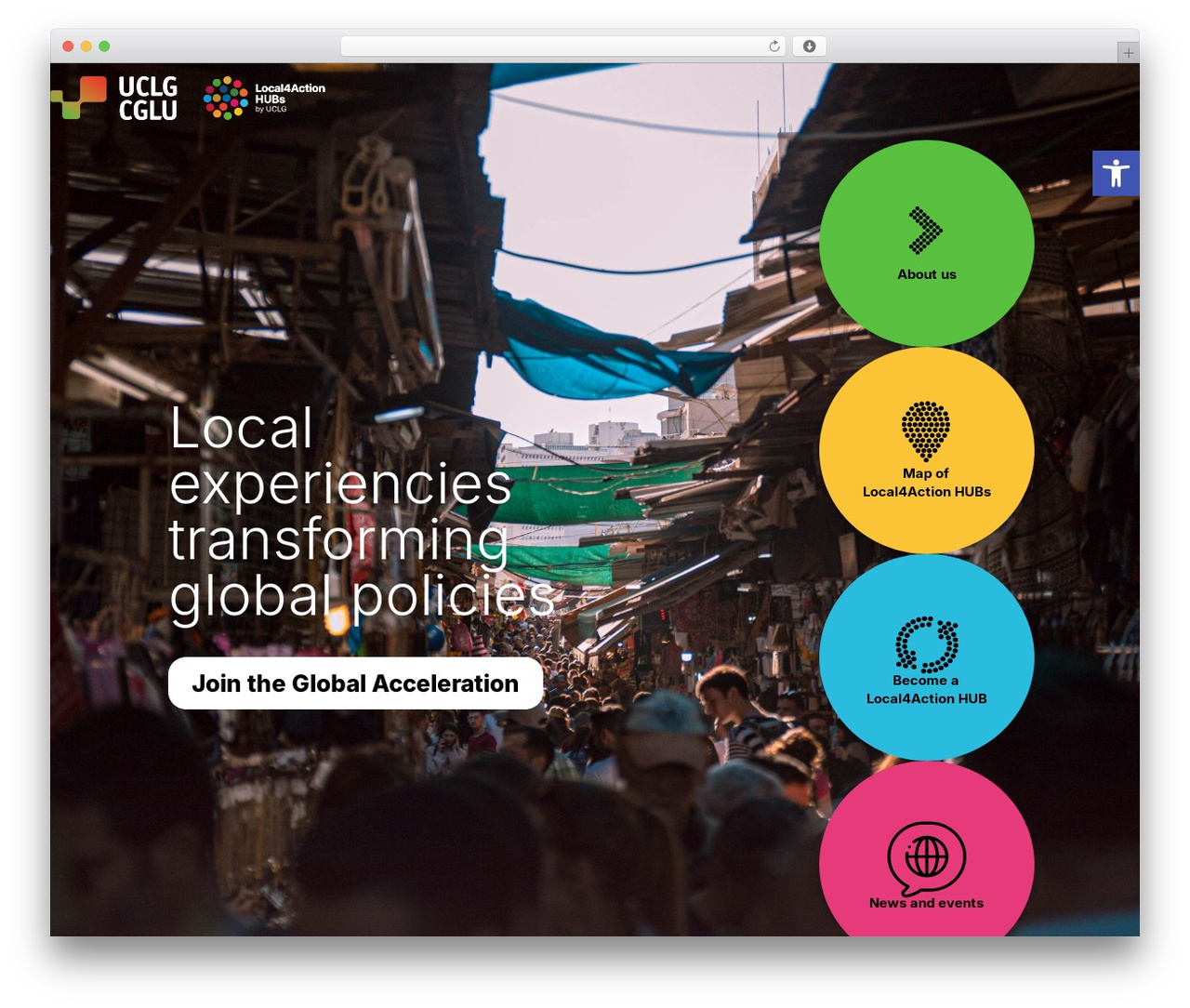 Local 4 Action Hub theme WordPress - local4actionhubs.uclg.org