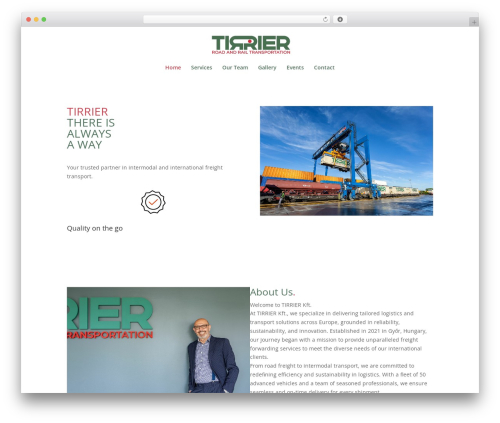 Divi WordPress theme - tirrier.hu
