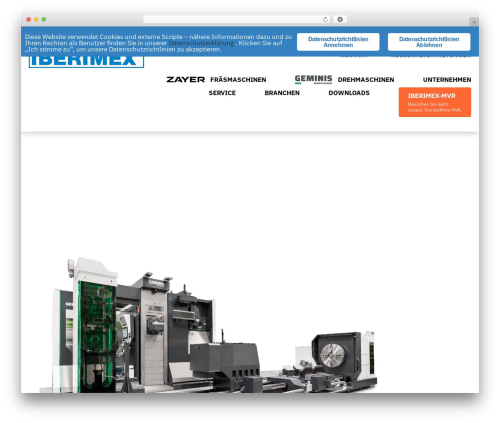 Genesis WordPress theme - iberimex.de
