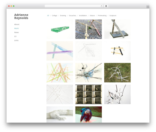 Infinity WordPress theme - adriennereynolds.com