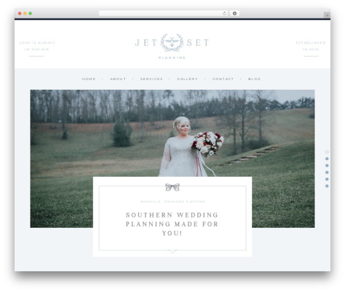 Jet Set Planning Theme WordPress theme - jetsetplanning.com